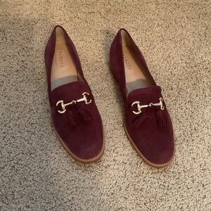 Talbots Rich Burgundy Cassidy Tassel (suede) shoes - Size 10.5M